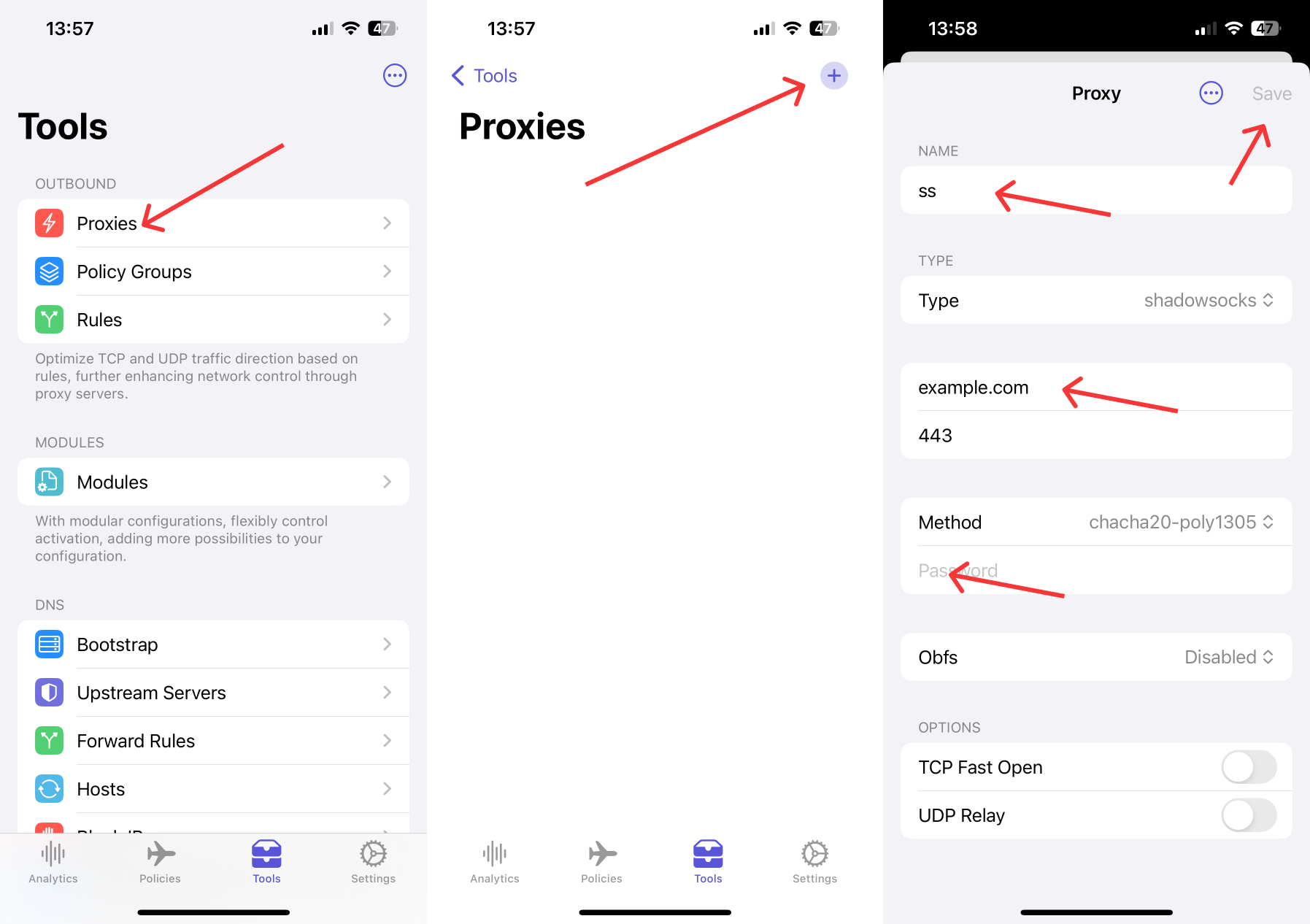 Adding a Shadowsocks Proxy Server